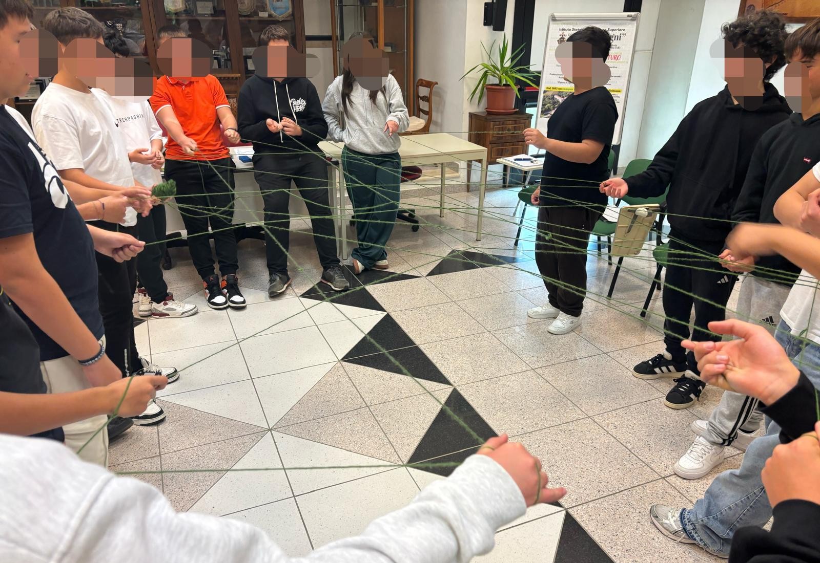 Attività di gruppo con ragazzi